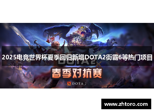 2025电竞世界杯夏季回归新增DOTA2街霸6等热门项目 2025电竞世界杯夏季回归新增DOTA2街霸6等热门项目